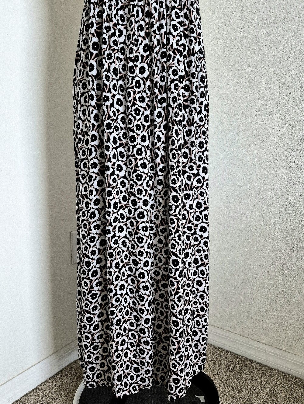 Diane von Furstenberg for Target Smocked Floral Maxi Dress Size L Boho Summer - Picture 4 of 15